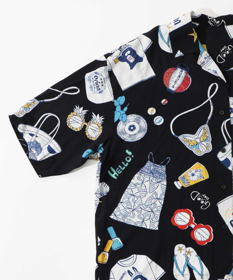 orion×ScoLar リゾート柄シャツ-13