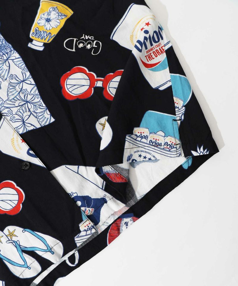 orion×ScoLar リゾート柄シャツ-14