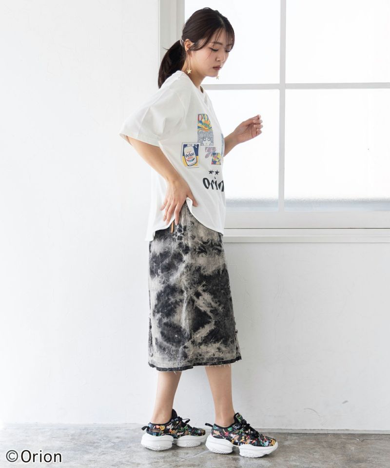 orion×ScoLar 星降る夜のオリオンタイム柄Tシャツ-4