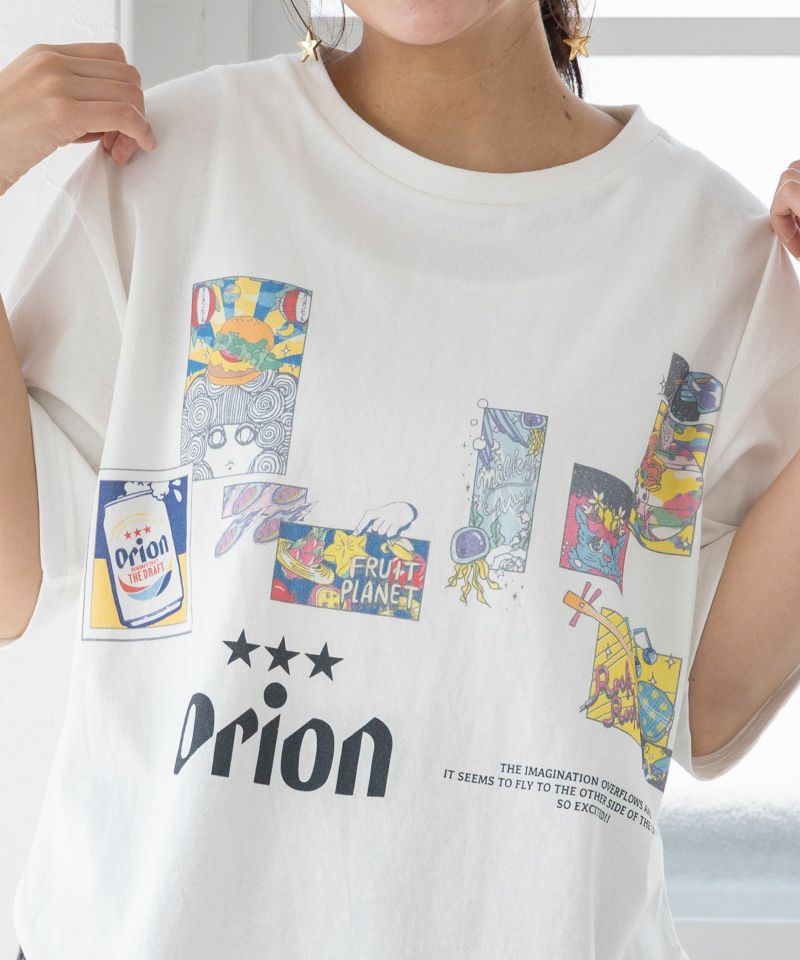 orion×ScoLar 星降る夜のオリオンタイム柄Tシャツ-8