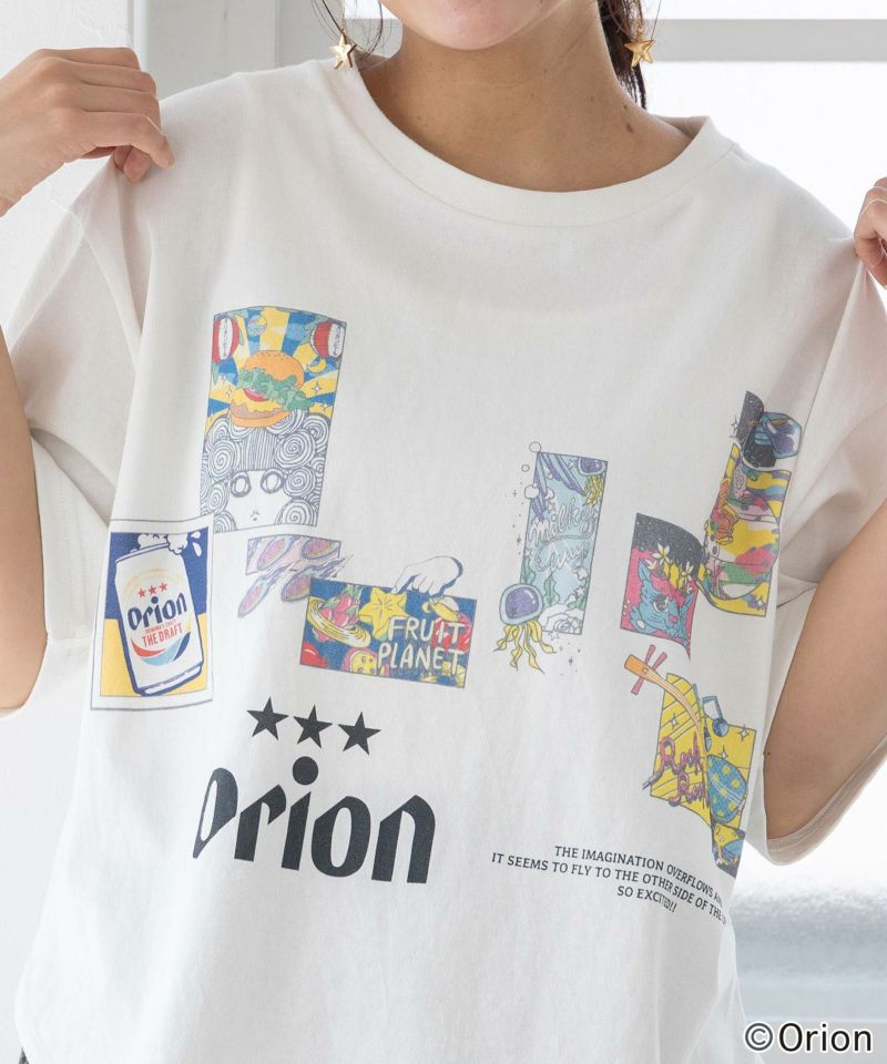 orion×ScoLar 星降る夜のオリオンタイム柄Tシャツ-8