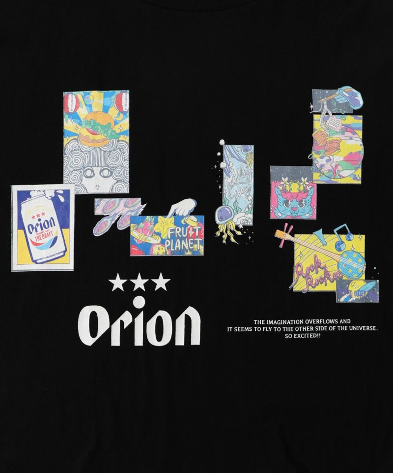 orion×ScoLar 星降る夜のオリオンタイム柄Tシャツ-12