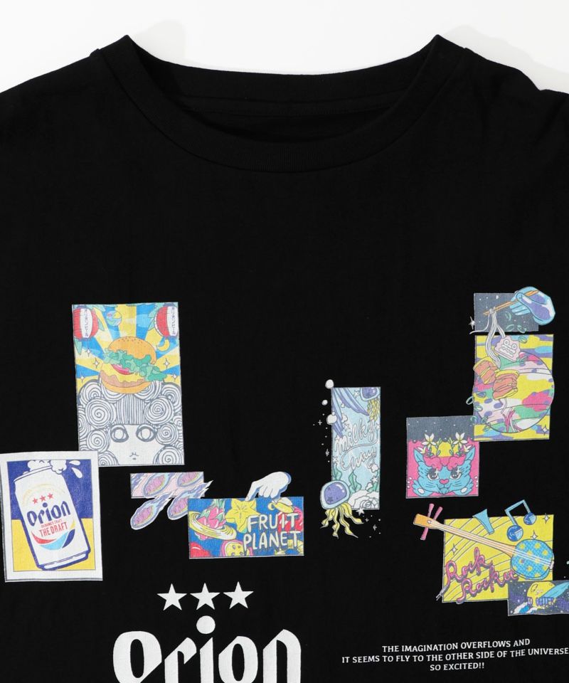 orion×ScoLar 星降る夜のオリオンタイム柄Tシャツ-13
