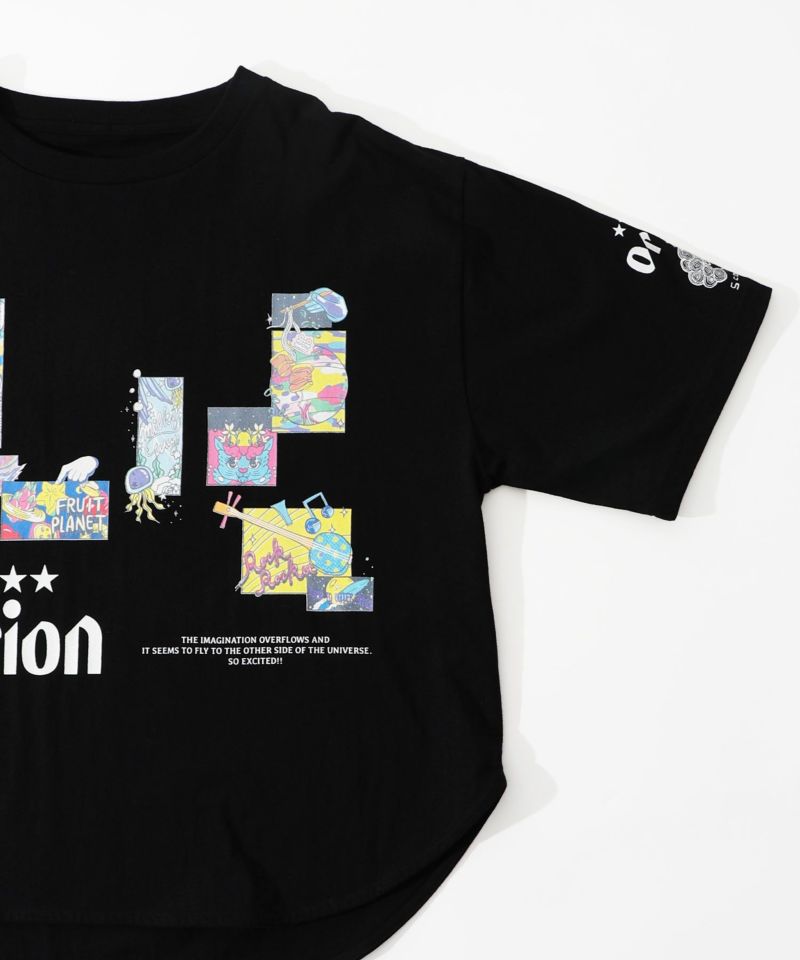 orion×ScoLar 星降る夜のオリオンタイム柄Tシャツ-14