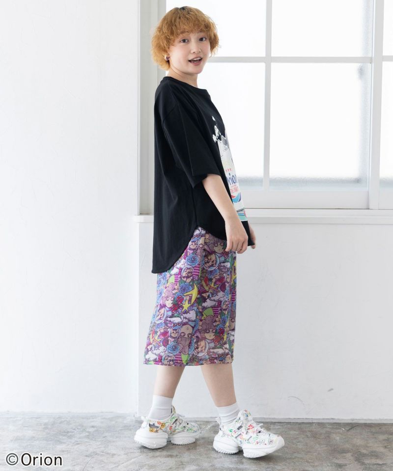 orion×ScoLar ラビルのビーチパーティ柄Tシャツ-4