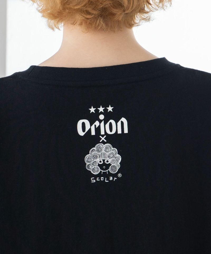 orion×ScoLar ラビルのビーチパーティ柄Tシャツ-8