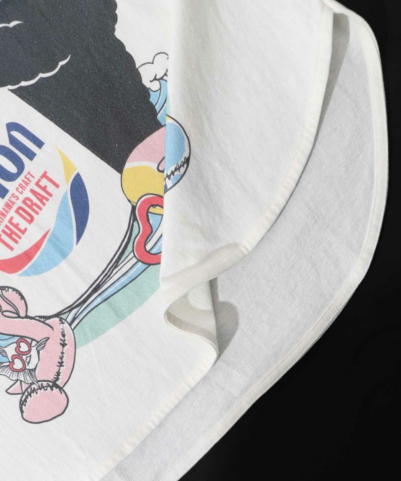 orion×ScoLar ラビルのビーチパーティ柄Tシャツ-17
