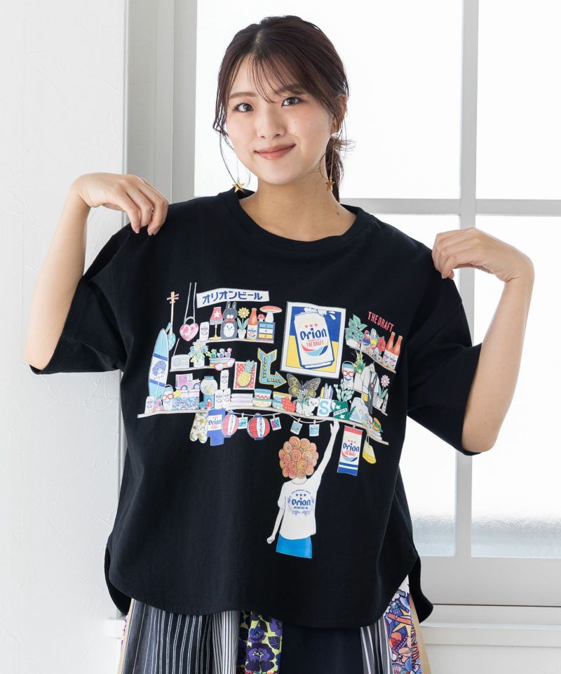 orion×ScoLar オリオンパーティー柄Tシャツ-1
