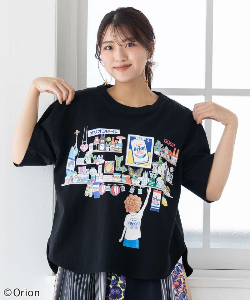 orion×ScoLar オリオンパーティー柄Tシャツ-1