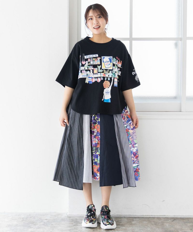 orion×ScoLar オリオンパーティー柄Tシャツ-2