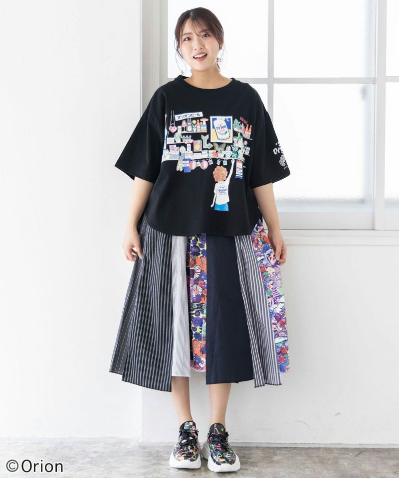 orion×ScoLar オリオンパーティー柄Tシャツ-2