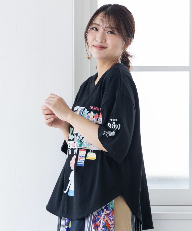 orion×ScoLar オリオンパーティー柄Tシャツ-3