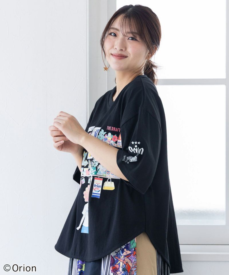 orion×ScoLar オリオンパーティー柄Tシャツ-3