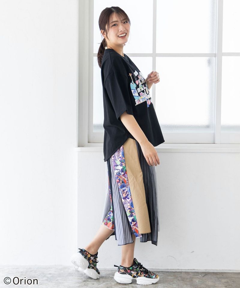 orion×ScoLar オリオンパーティー柄Tシャツ-4