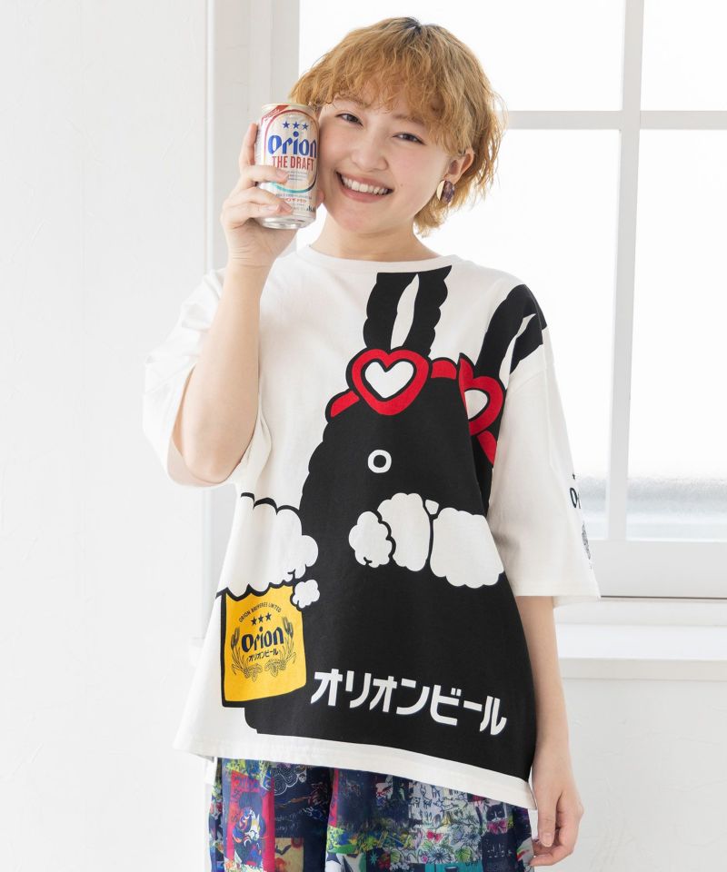 orion×ScoLar ラビルビアフェス柄Tシャツ-1