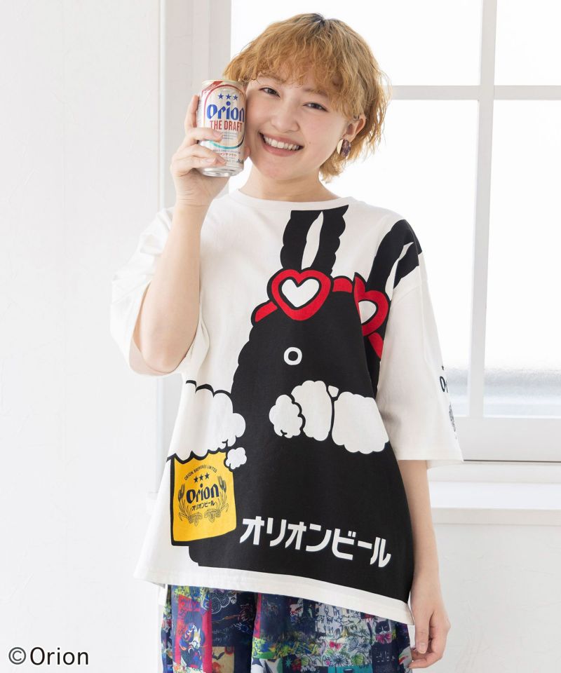 orion×ScoLar ラビルビアフェス柄Tシャツ-1