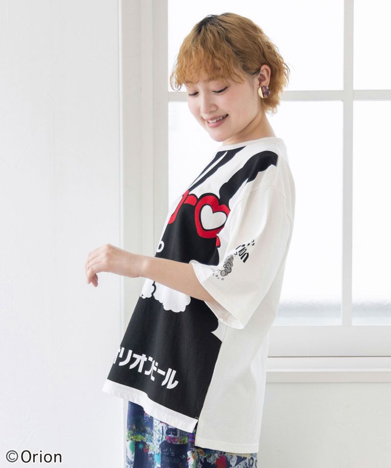 orion×ScoLar ラビルビアフェス柄Tシャツ-3