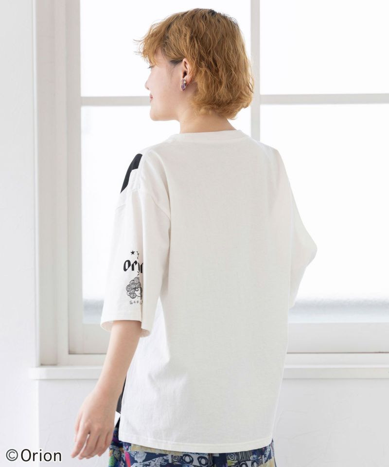orion×ScoLar ラビルビアフェス柄Tシャツ-5