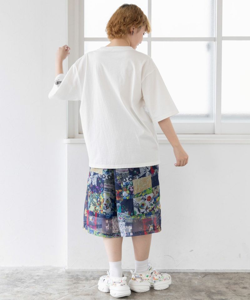 orion×ScoLar ラビルビアフェス柄Tシャツ-6