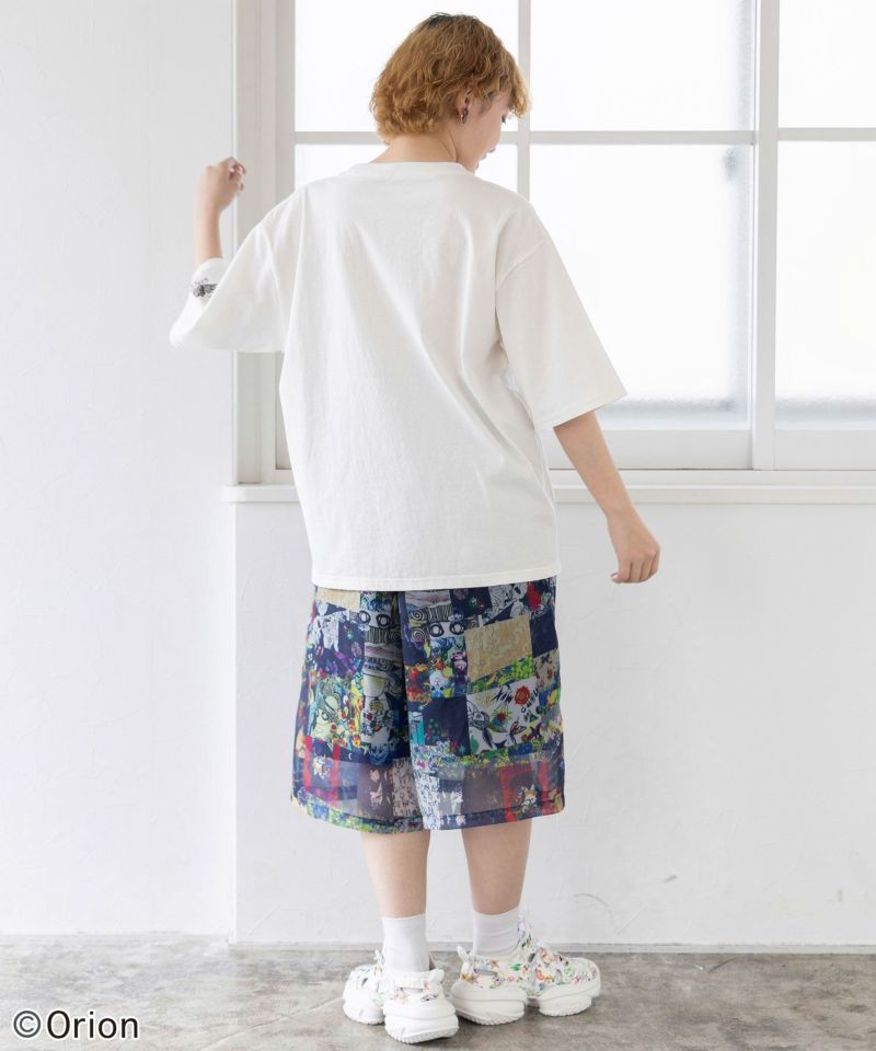 orion×ScoLar ラビルビアフェス柄Tシャツ-6
