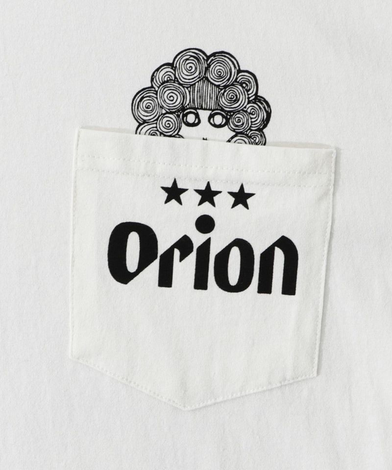 orion×ScoLar ビアーパラダイス柄Tシャツ-16