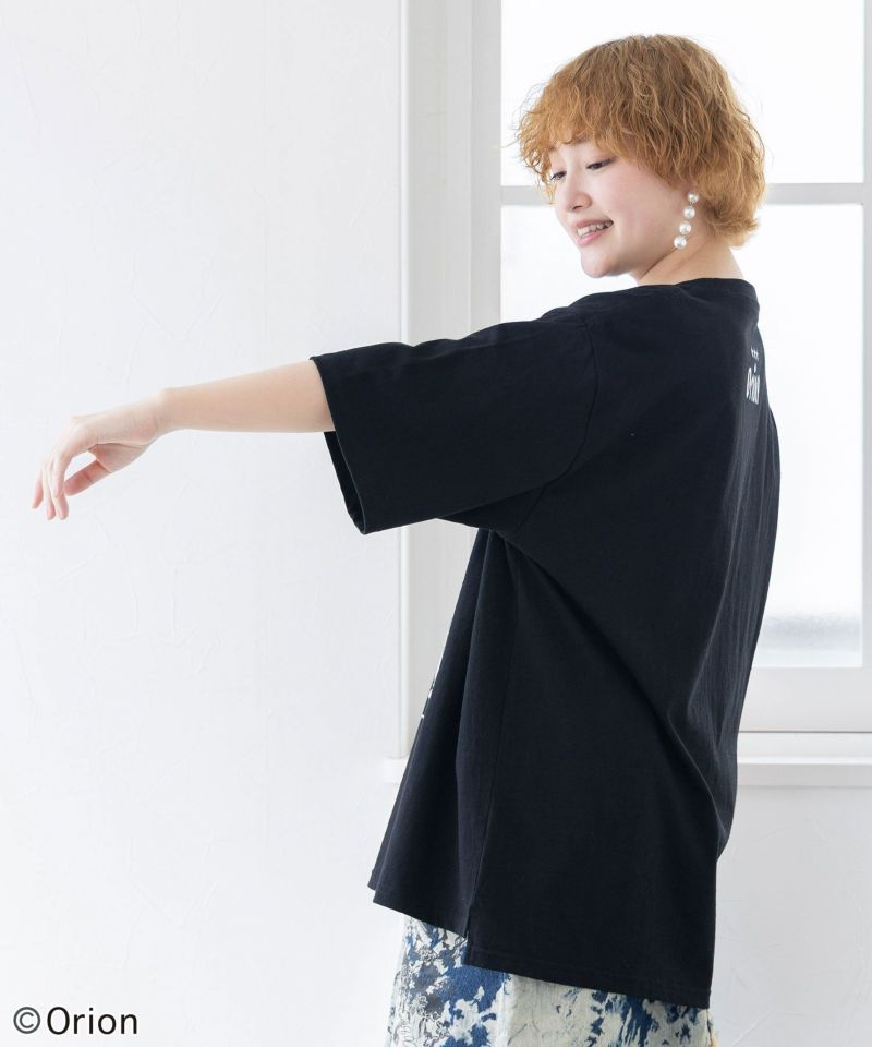 orion×ScoLar トロピカル柄Tシャツ-3