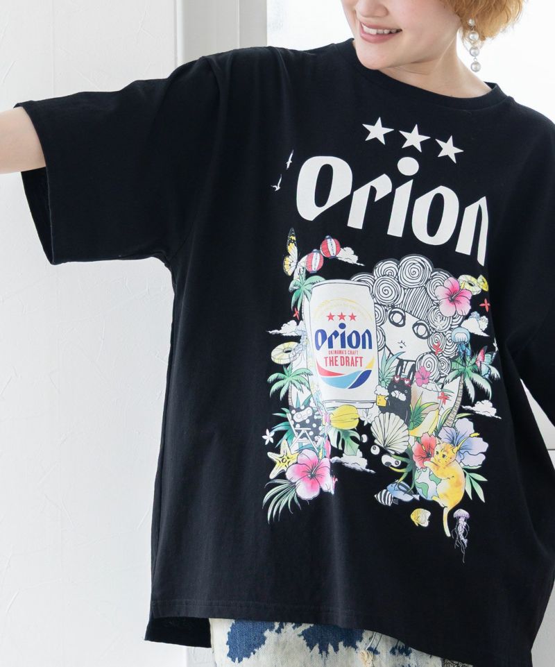 orion×ScoLar トロピカル柄Tシャツ-7