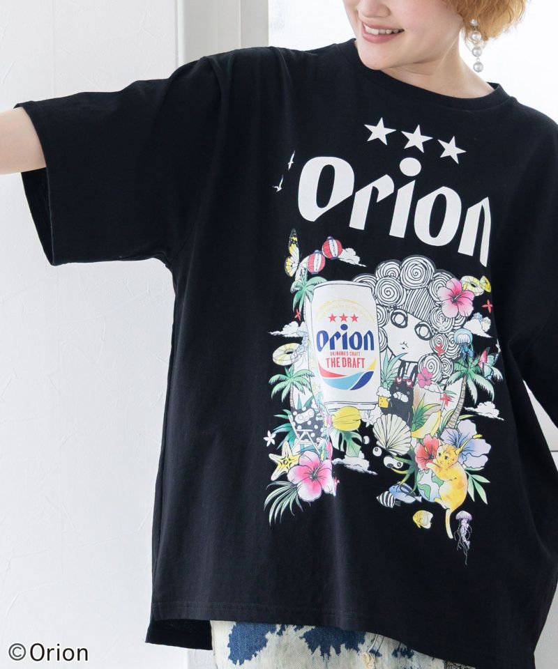 orion×ScoLar トロピカル柄Tシャツ-7