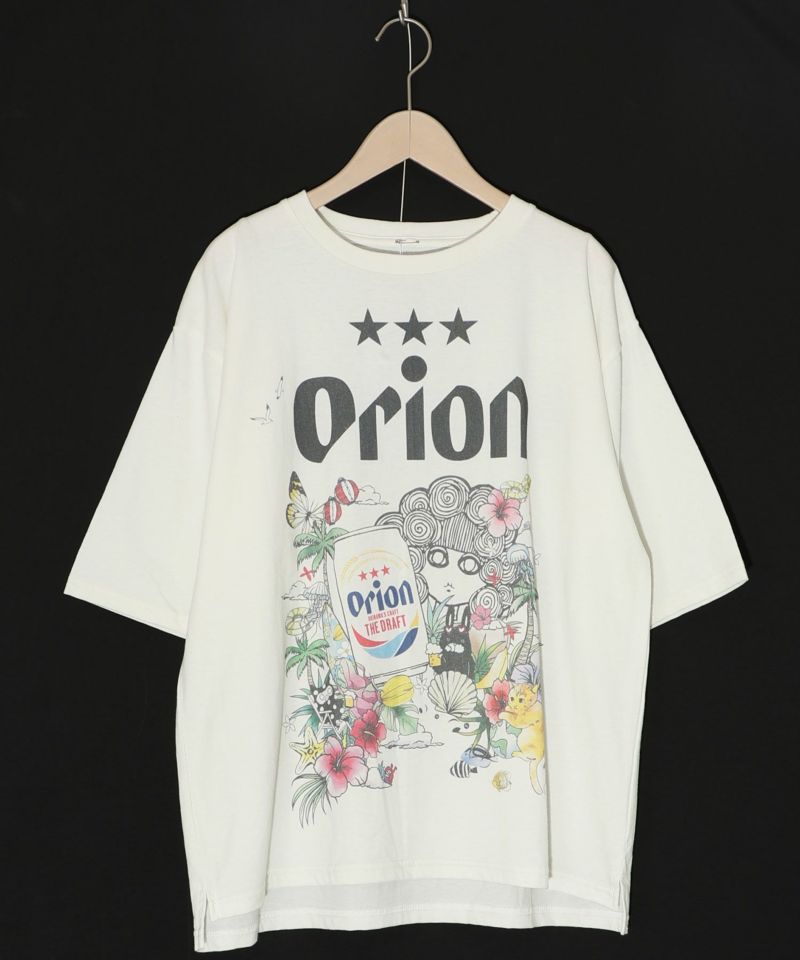 orion×ScoLar トロピカル柄Tシャツ-9