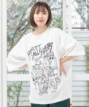 パリティのキャラ大集合 BIG-Tシャツ-1