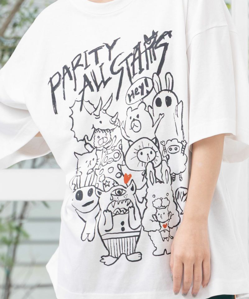 パリティのキャラ大集合 BIG-Tシャツ-7