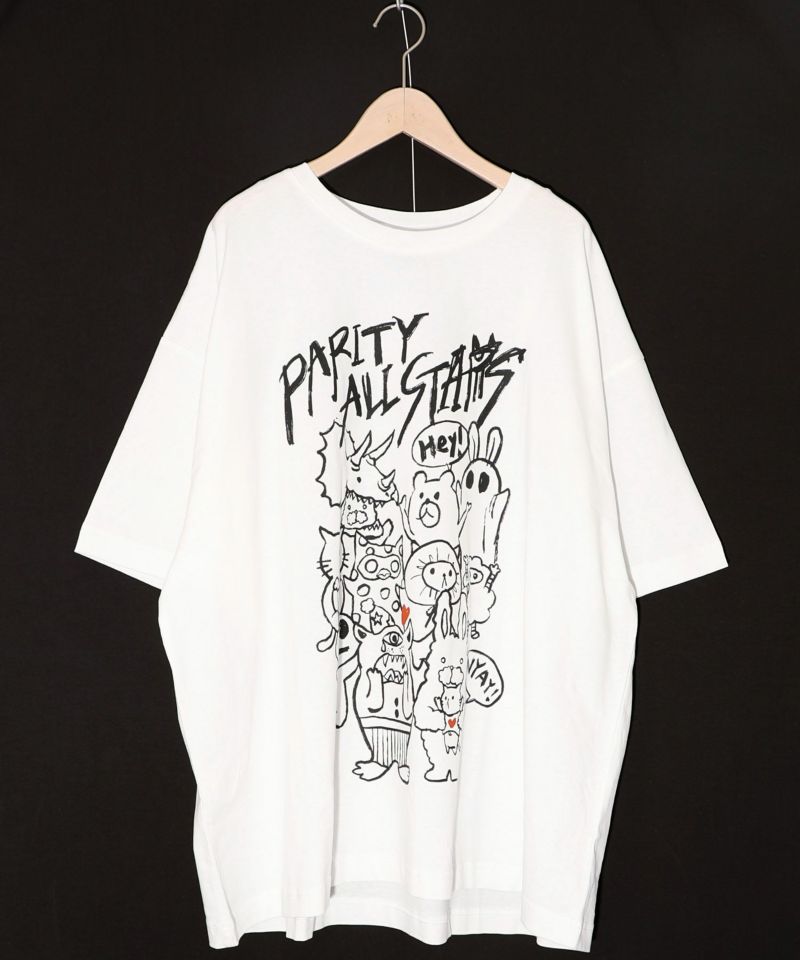 パリティのキャラ大集合 BIG-Tシャツ-8