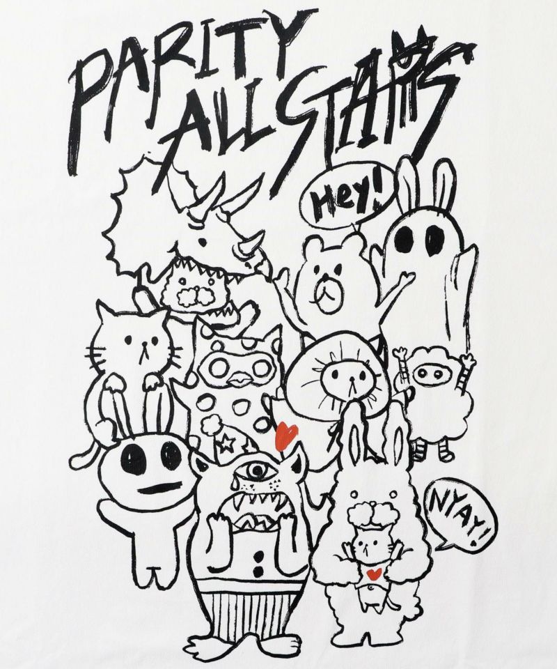 パリティのキャラ大集合 BIG-Tシャツ-9