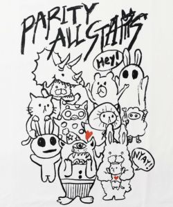 パリティのキャラ大集合 BIG-Tシャツ-9