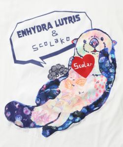 スカラーちゃん×ラッコアップリケ チュール袖プルオーバー-11