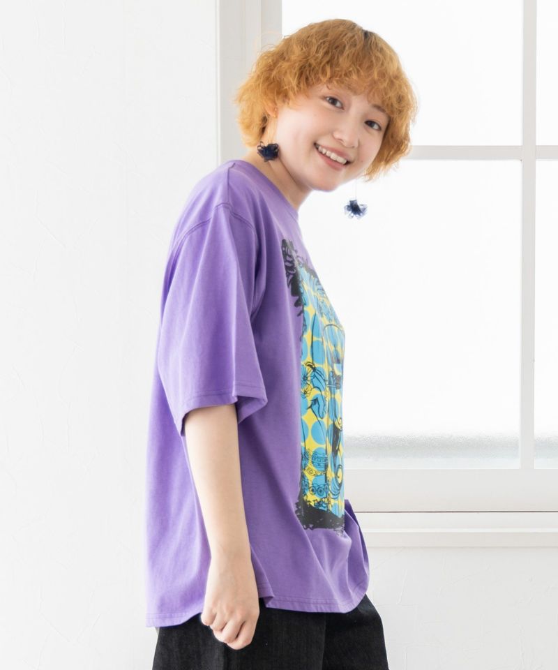 女の子メイク柄Tシャツ-3