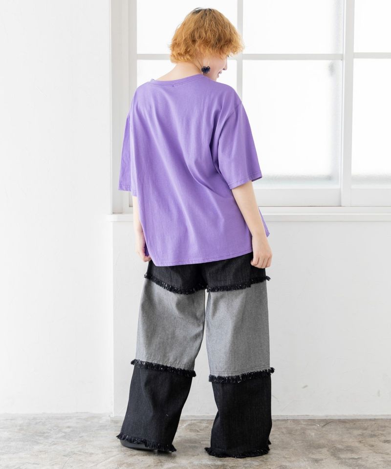 女の子メイク柄Tシャツ-6