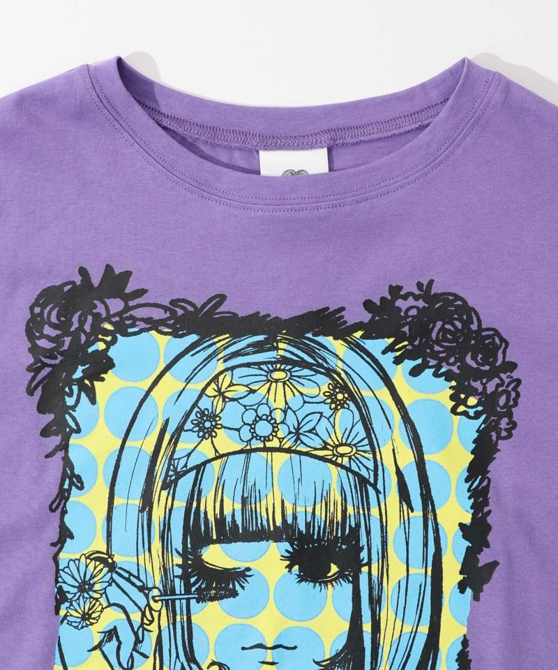 女の子メイク柄Tシャツ-15