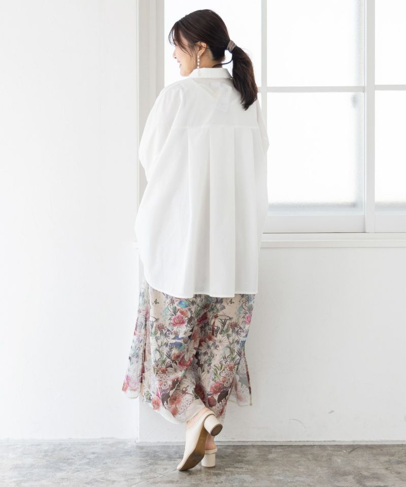 雅結×iS ScoLarコラボ 和風花柄シフォン重ねパンツ-23