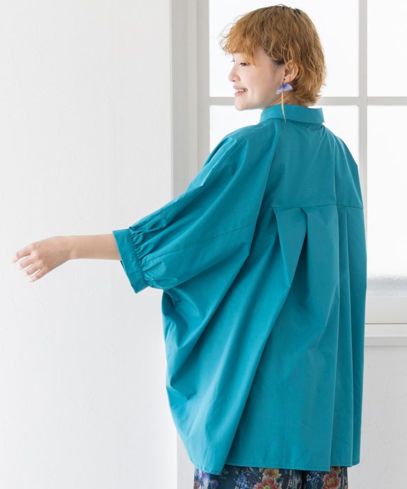 雅結×iS ScoLarコラボ 和風花柄シャツ-20