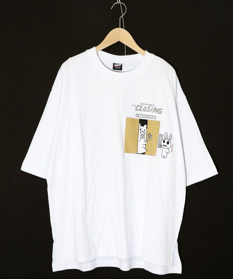CLOSING柄ポケットTシャツ-8