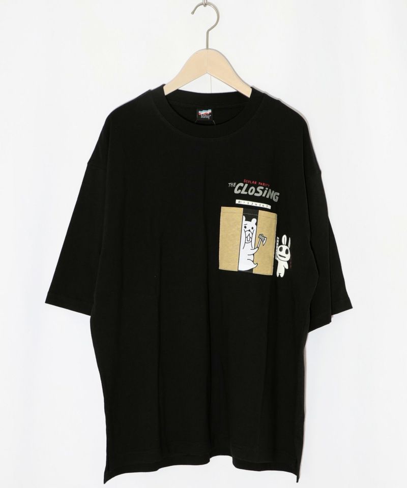 CLOSING柄ポケットTシャツ-10