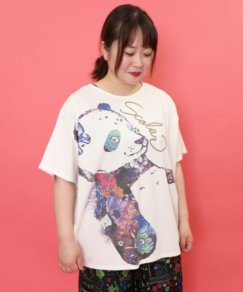 おひるね花パンダ柄チュニック-1