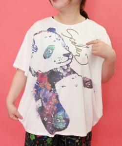 152679：おひるね花パンダ柄チュニックの通販-ScoLar