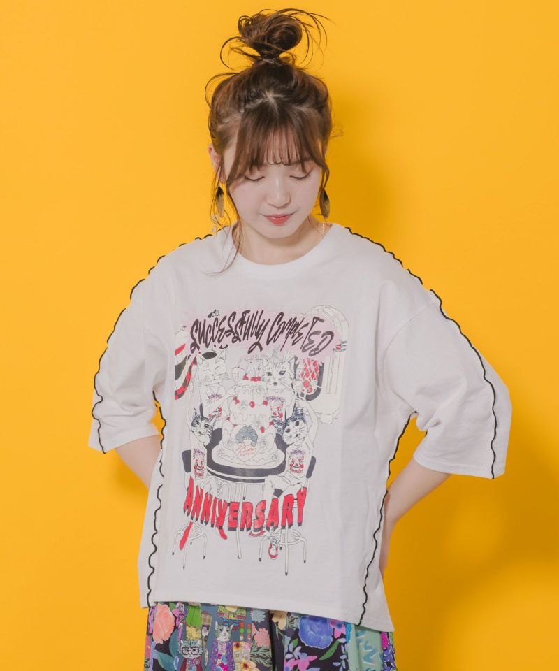 ScoLar25周年アフターパーティー柄Tシャツ-1