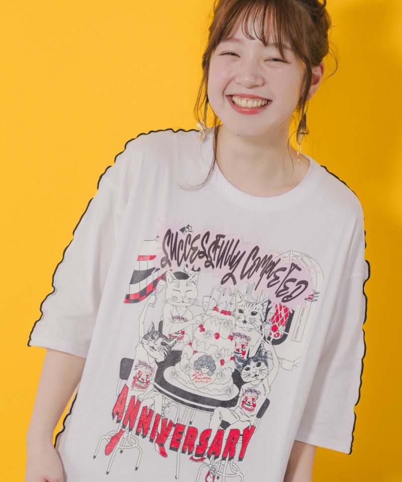 ScoLar25周年アフターパーティー柄Tシャツ-5