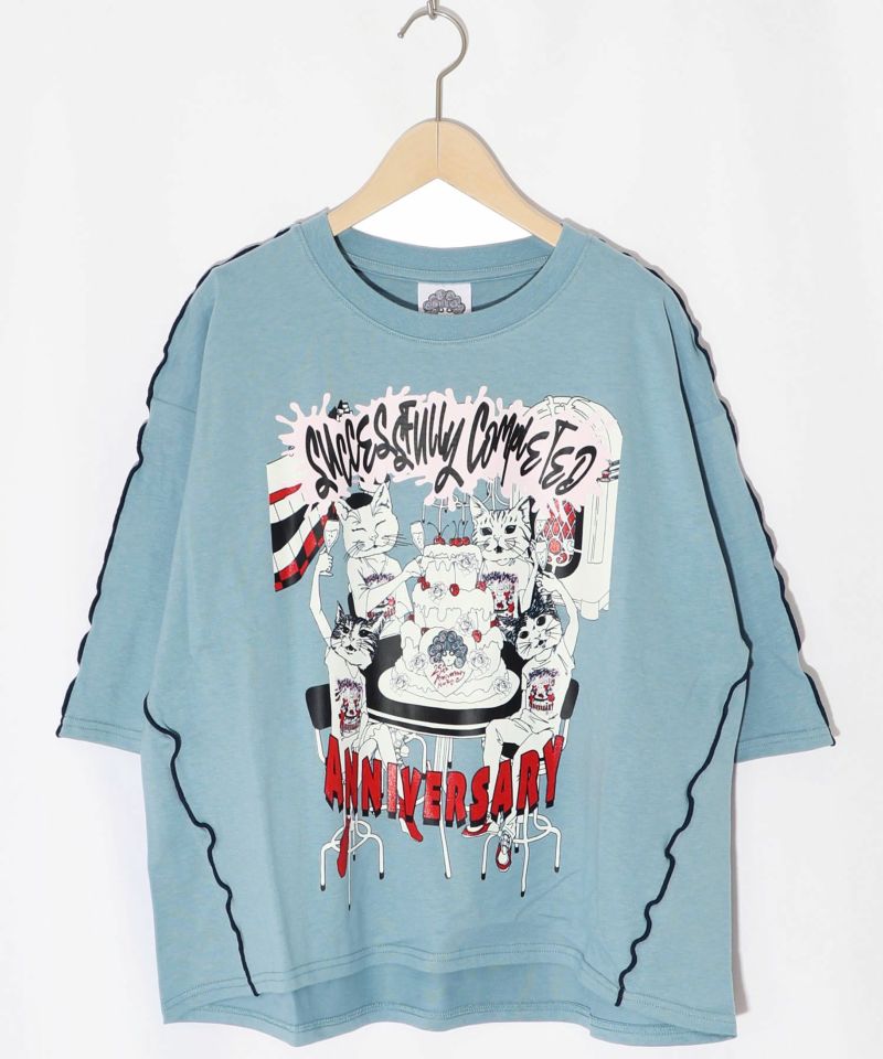 ScoLar25周年アフターパーティー柄Tシャツ-16