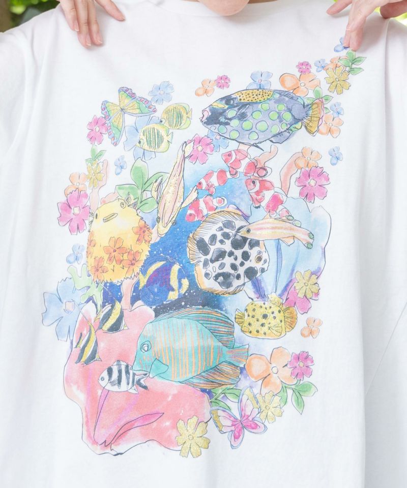 海と花柄プルオーバー-6