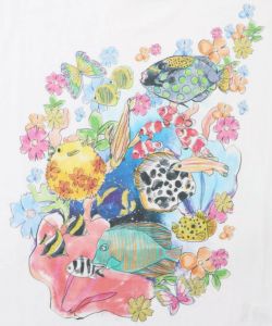 海と花柄プルオーバー-9