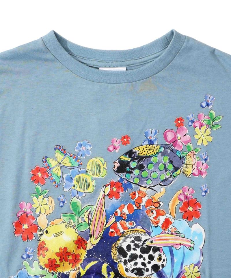 海と花柄プルオーバー-14